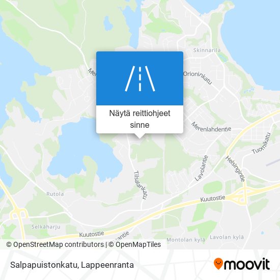 Salpapuistonkatu kartta