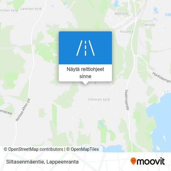 Siltasenmäentie kartta