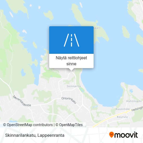 Skinnarilankatu kartta