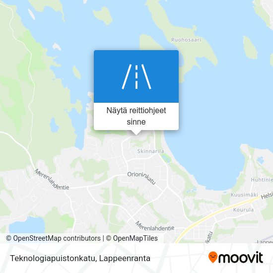 Teknologiapuistonkatu kartta