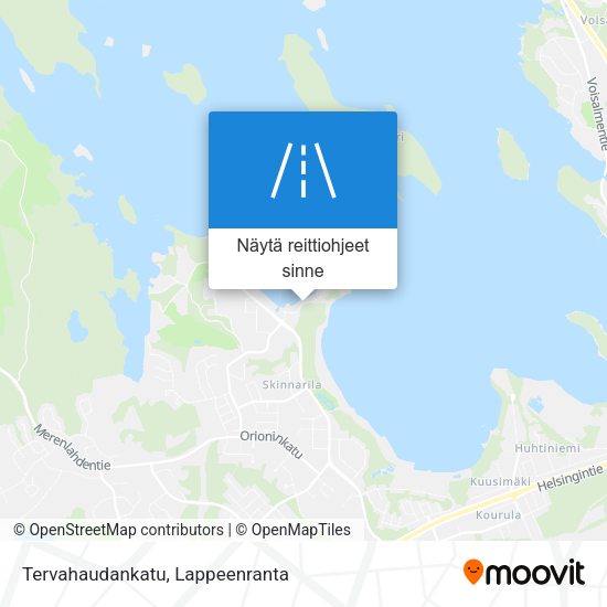 Tervahaudankatu kartta