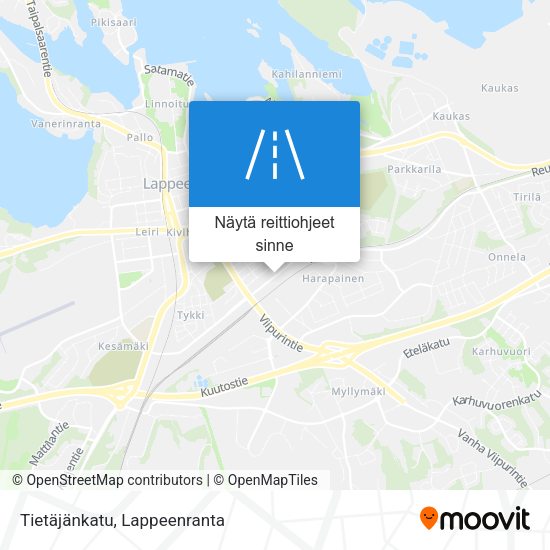 Tietäjänkatu kartta