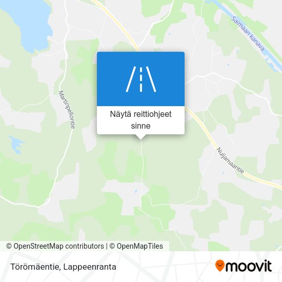 Törömäentie kartta