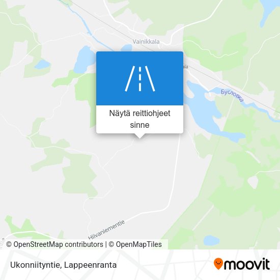 Ukonniityntie kartta