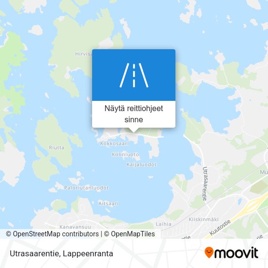 Utrasaarentie kartta