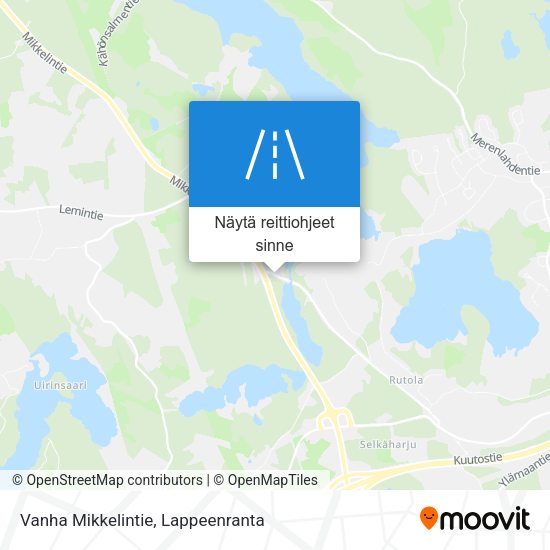 Vanha Mikkelintie kartta