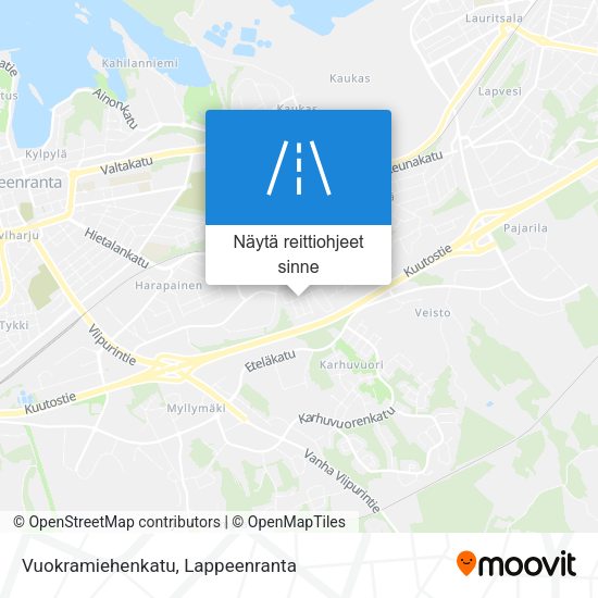 Vuokramiehenkatu kartta