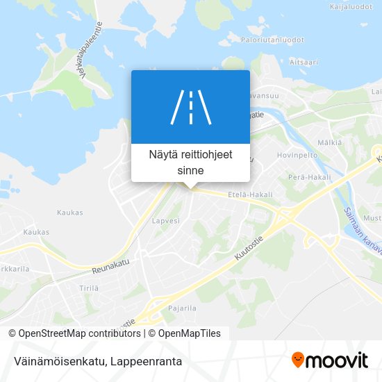 Väinämöisenkatu kartta