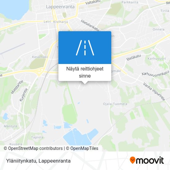 Yläniitynkatu kartta