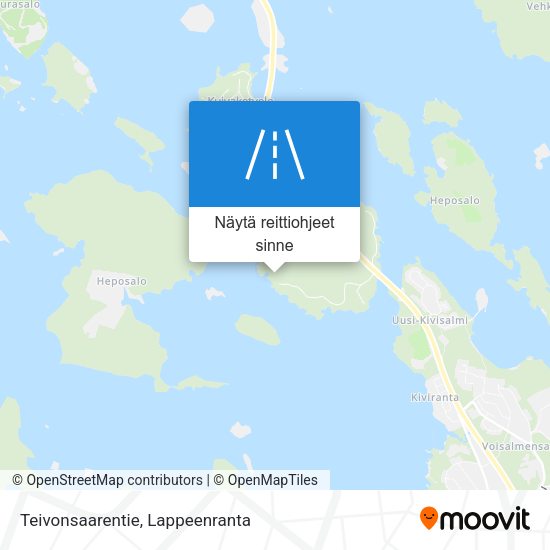 Teivonsaarentie kartta