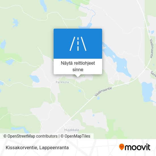 Kissakorventie kartta