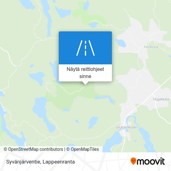 Syvänjärventie kartta