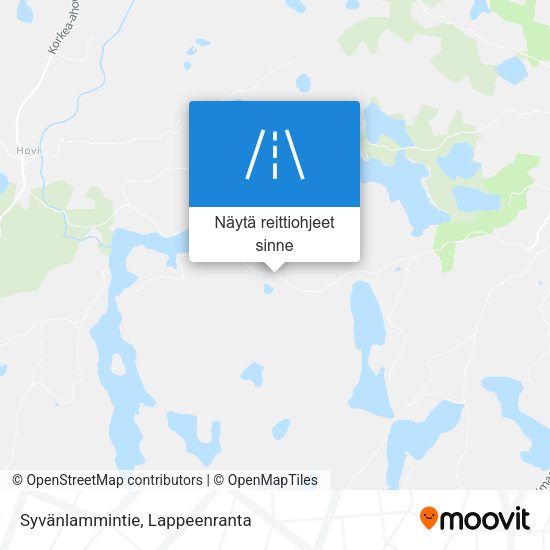 Syvänlammintie kartta