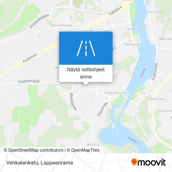 Vehkalankatu kartta