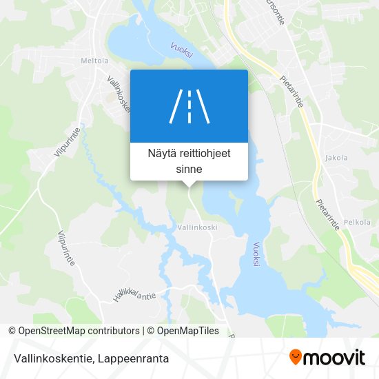Vallinkoskentie kartta