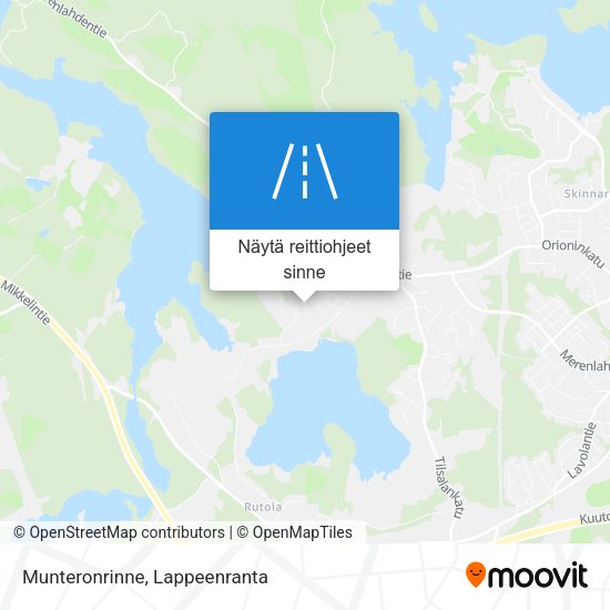 Munteronrinne kartta