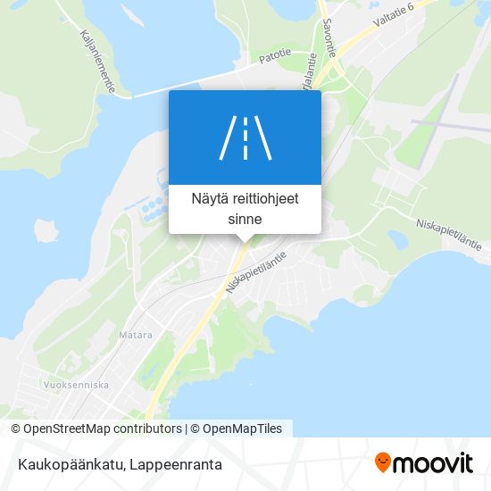 Kaukopäänkatu kartta