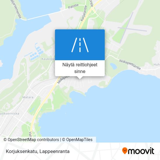 Korjuksenkatu kartta