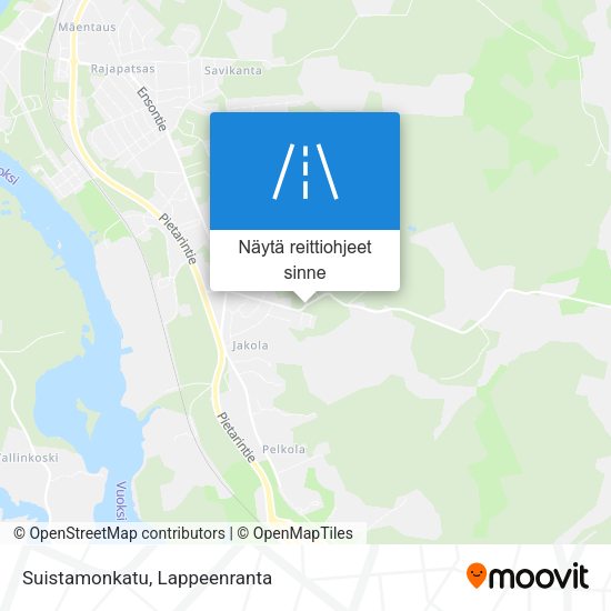Suistamonkatu kartta