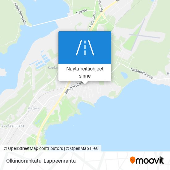 Olkinuorankatu kartta