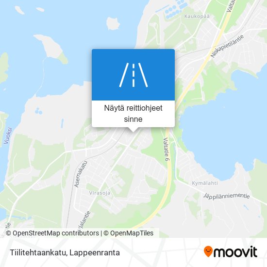 Tiilitehtaankatu kartta