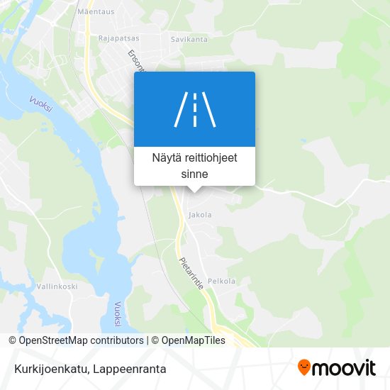 Kurkijoenkatu kartta