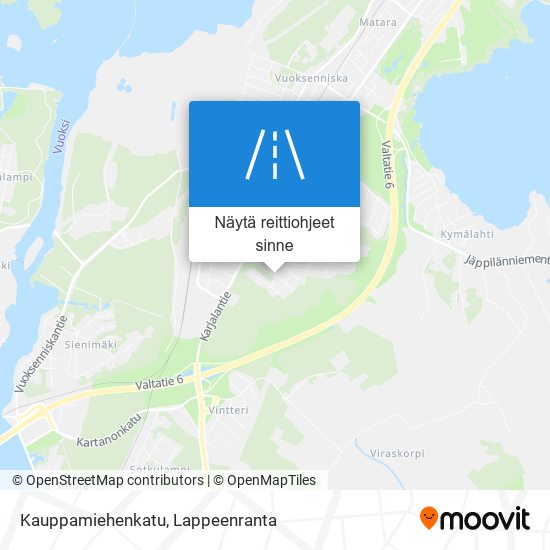 Kauppamiehenkatu kartta