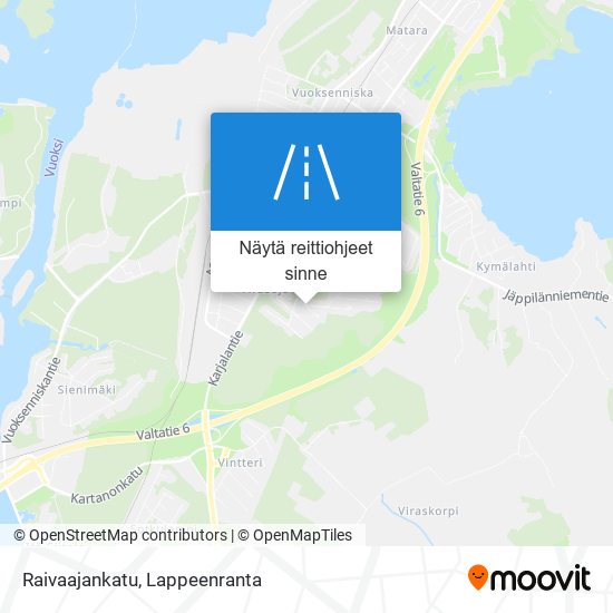 Raivaajankatu kartta