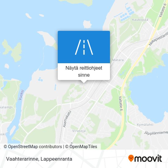 Vaahterarinne kartta