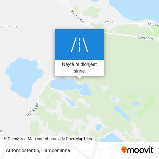 Automiestentie kartta