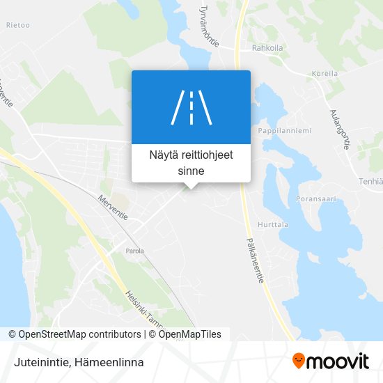 Juteinintie kartta