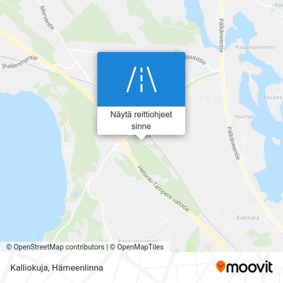 Kalliokuja kartta
