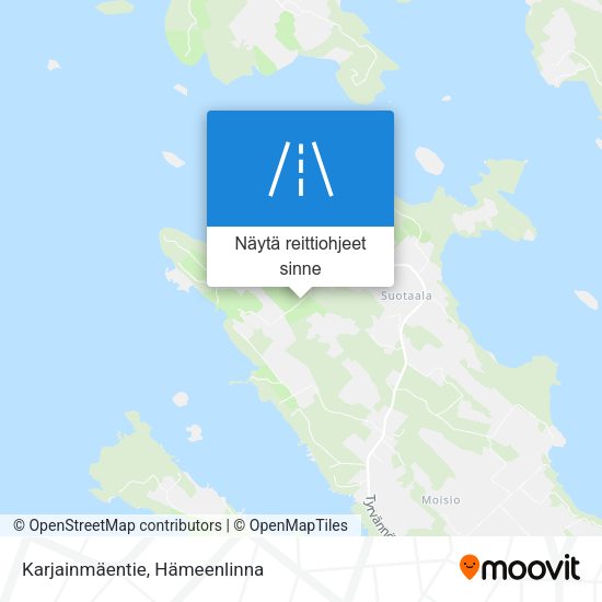 Karjainmäentie kartta