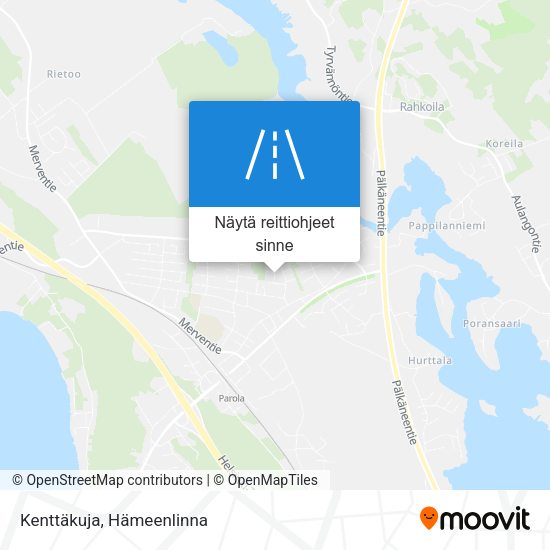 Kenttäkuja kartta