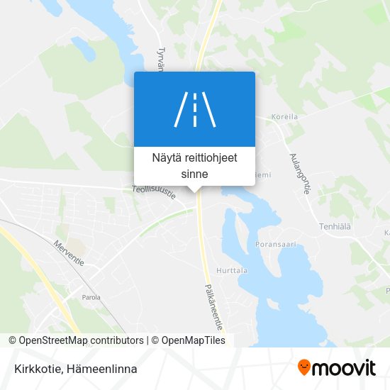 Kirkkotie kartta