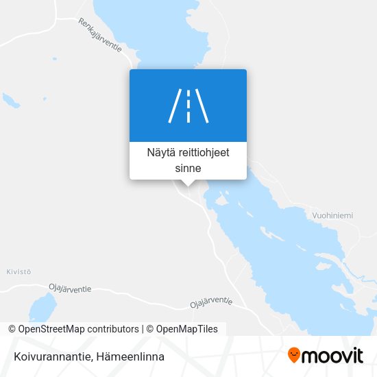 Koivurannantie kartta