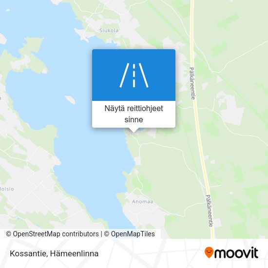Kossantie kartta