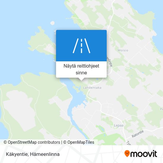 Käkyentie kartta