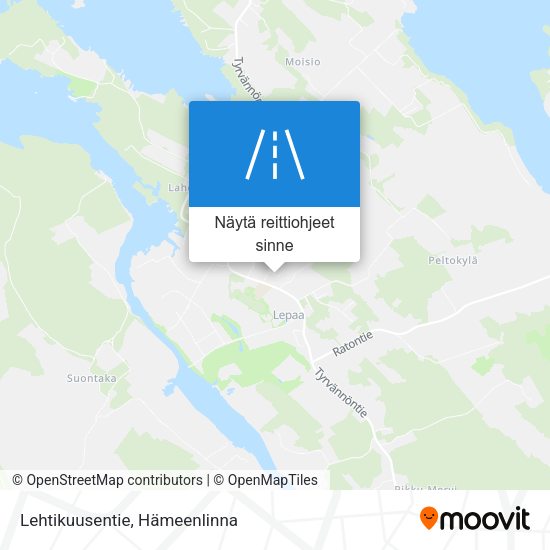 Lehtikuusentie kartta