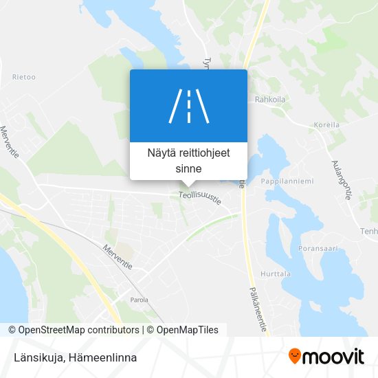 Länsikuja kartta