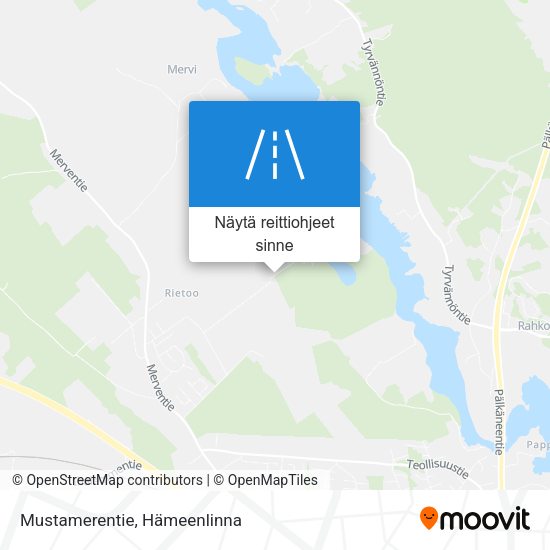 Mustamerentie kartta