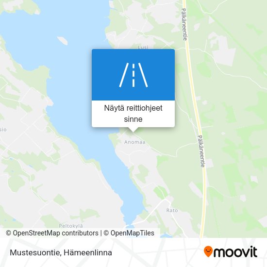 Mustesuontie kartta