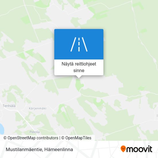 Mustilanmäentie kartta