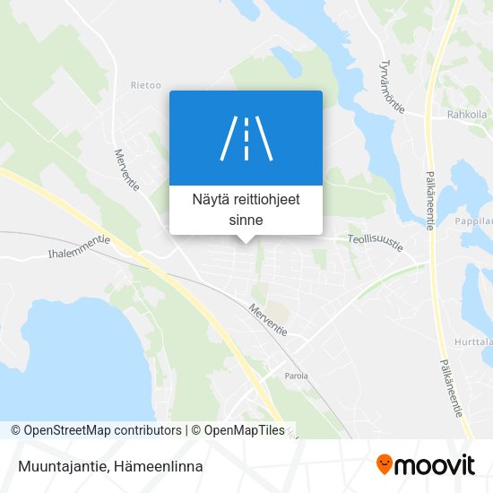 Muuntajantie kartta
