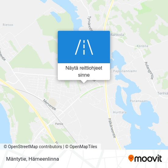 Mäntytie kartta