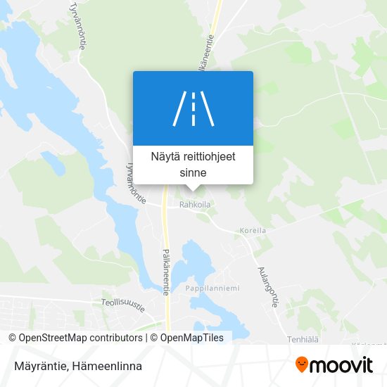 Mäyräntie kartta