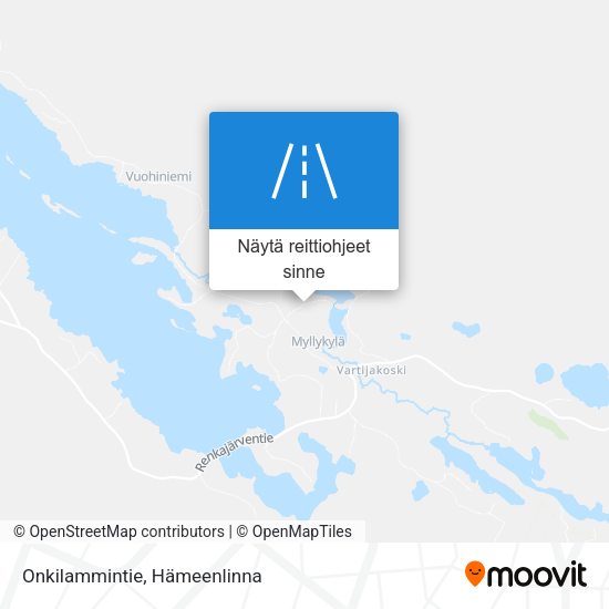 Onkilammintie kartta