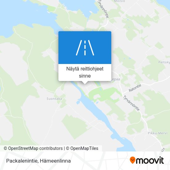 Packalenintie kartta