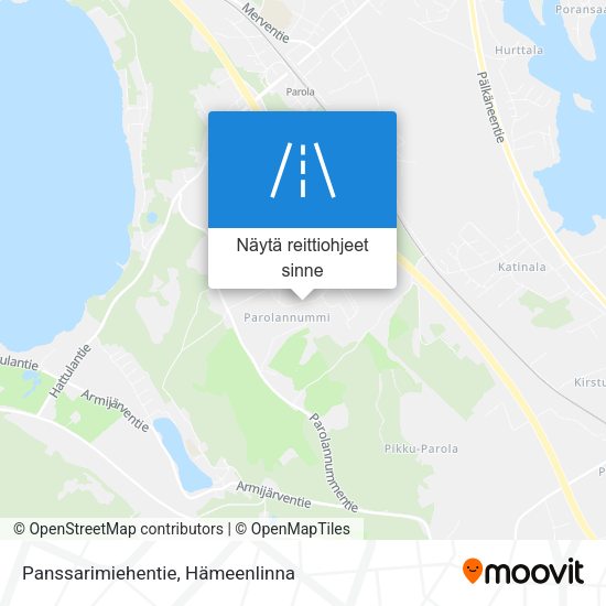 Panssarimiehentie kartta