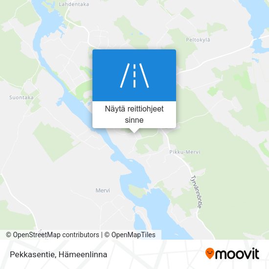 Pekkasentie kartta